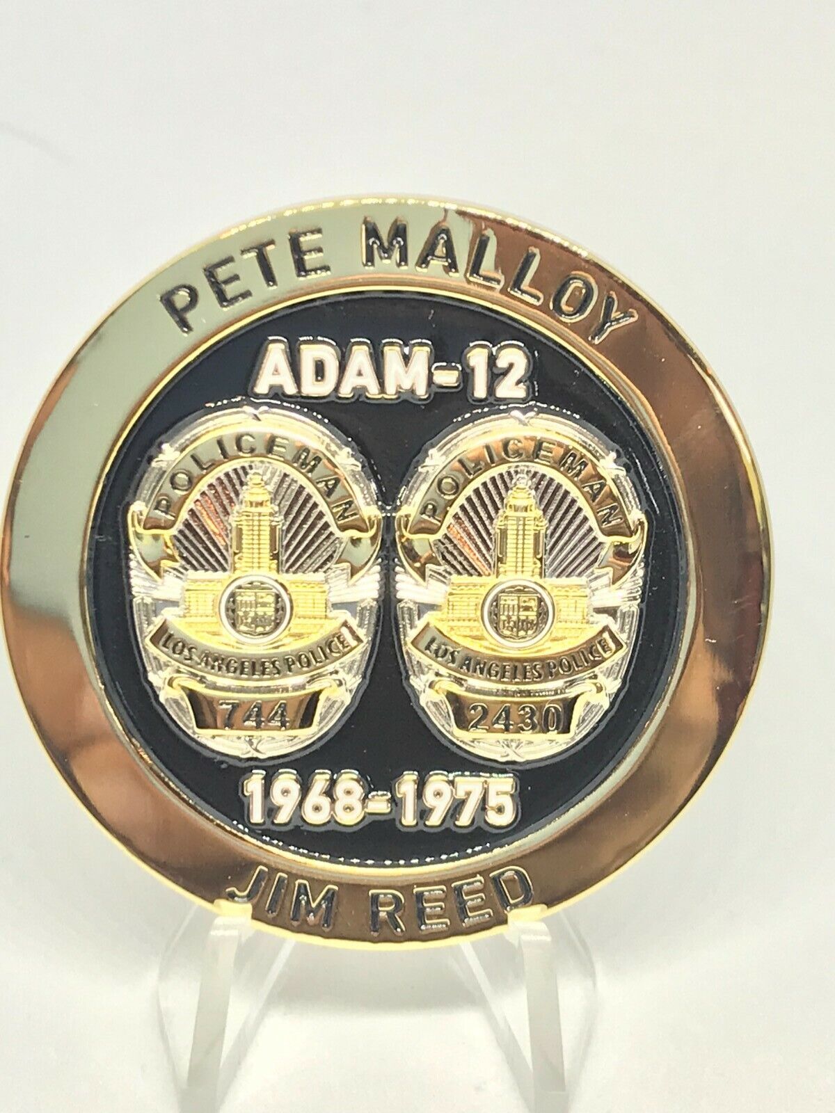 ADAM 12 - LAPD - Collectable Challenge Coin - Reed/Malloy - Limited