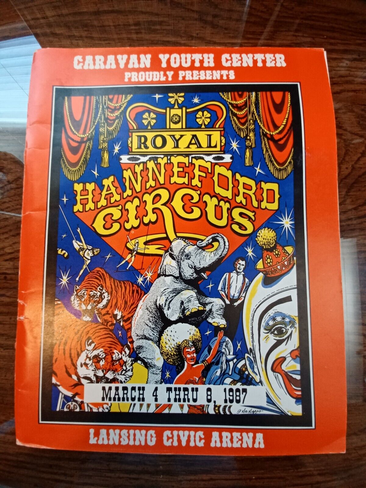 Caravan Youth Center - Royal Hanneford Circus Coloring Book and Program 1987