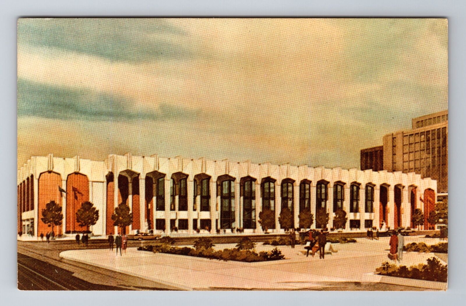 Cincinnati OH-Ohio, Convention Center, Antique, Vintage Souvenir Postcard