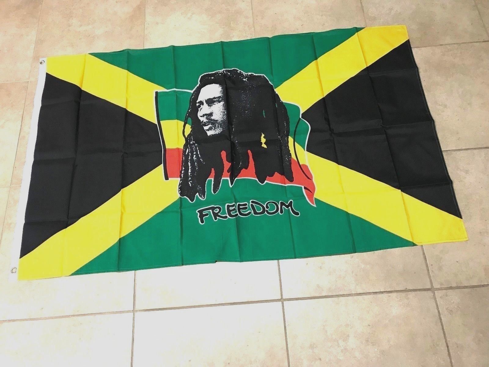 BOB MARLEY FREEDOM 3' X 5' FEET FLAG BANNER NEW