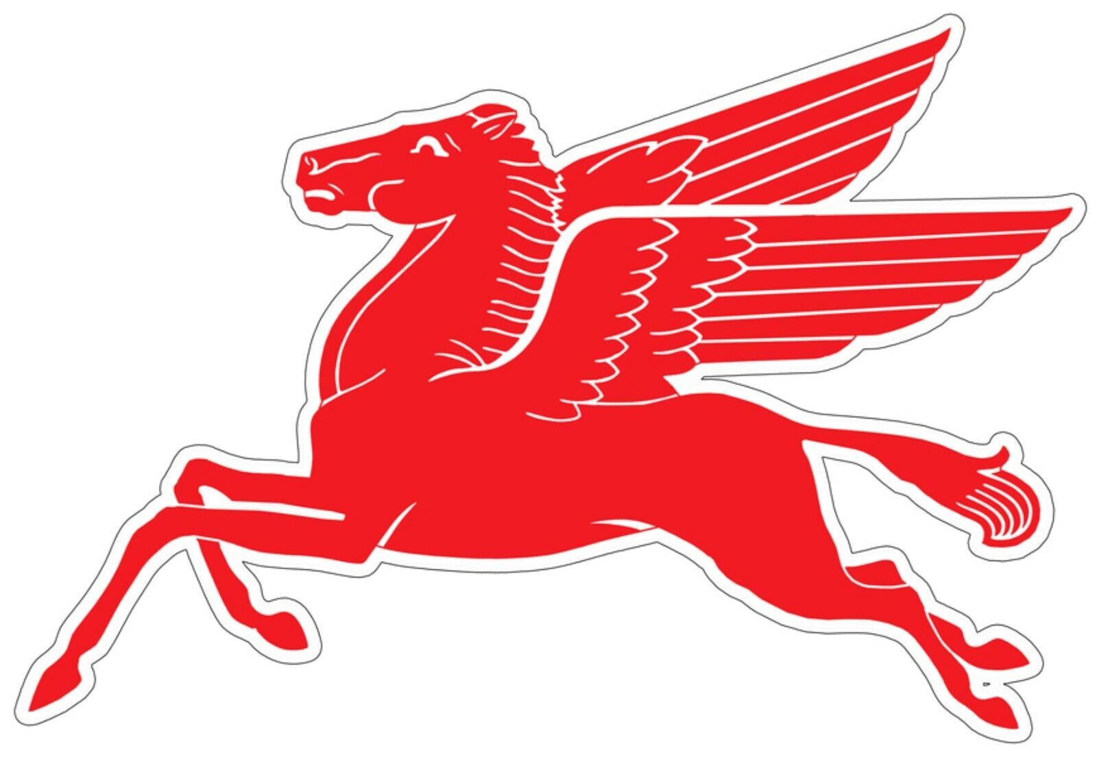Mobil Gas Flying Red Horse Pegasus Metal Heavy Steel Sign Extra Large 35\