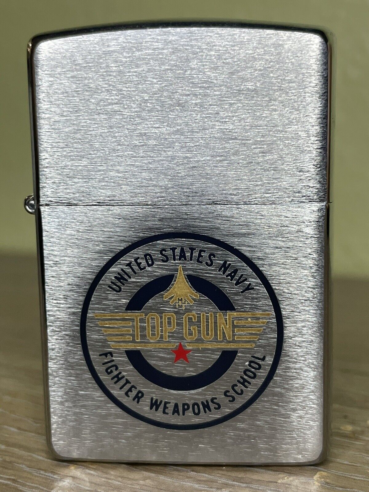 1995 Top Gun United States Navy Fighter Weapons School Zippo Lighter