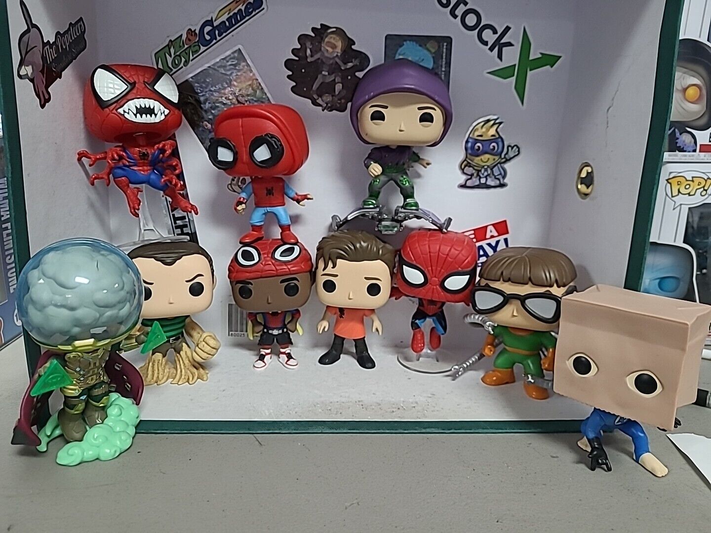 Funko Pop Marvel Spider-Man 10x Pop Lot: Green Goblin, Mysterio, Octopus No Box