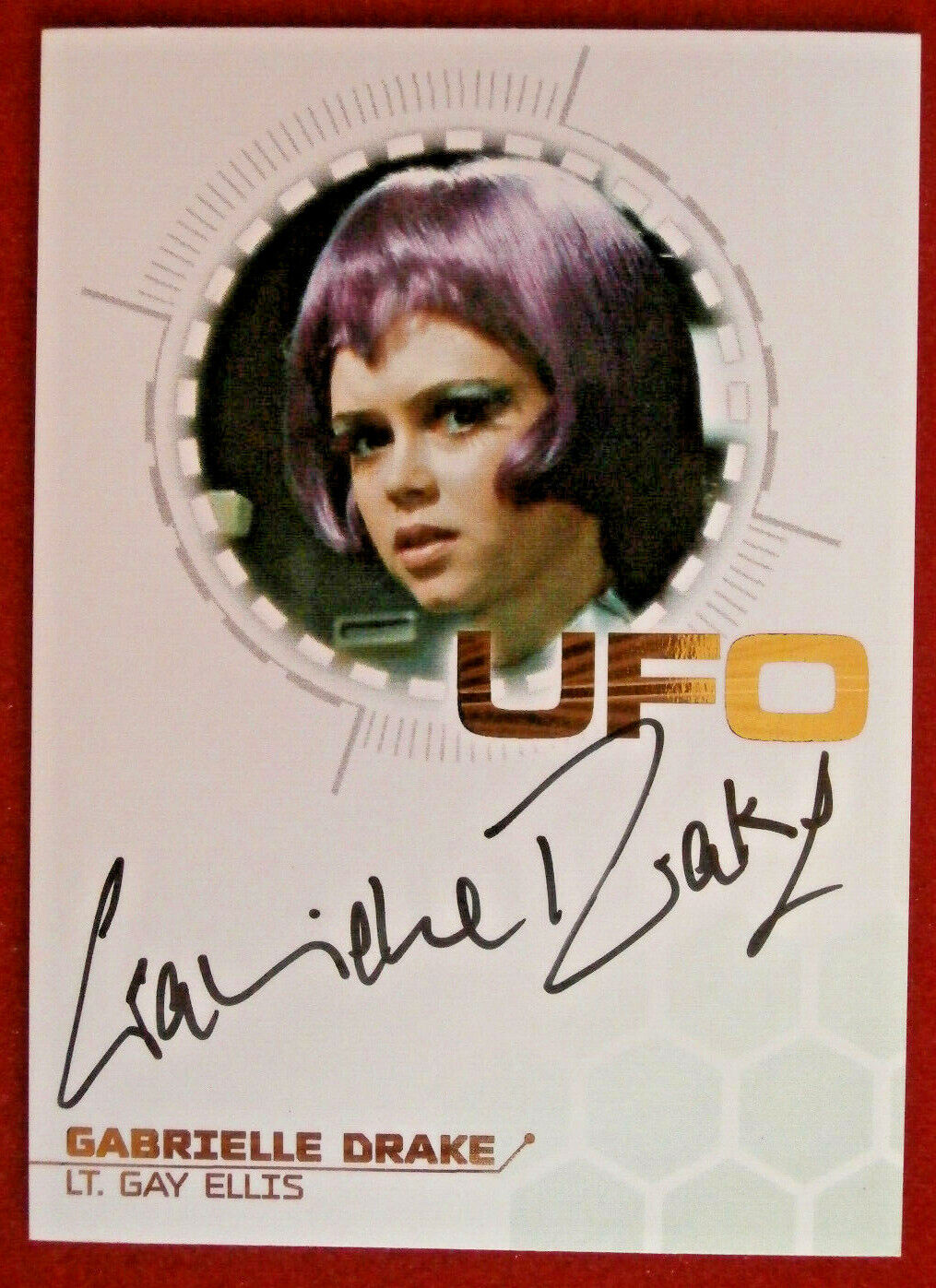 UFO - GABRIELLE DRAKE - Lt Gay Ellis - PERSONALLY SIGNED AUTOGRAPH CARD 2020 GD1