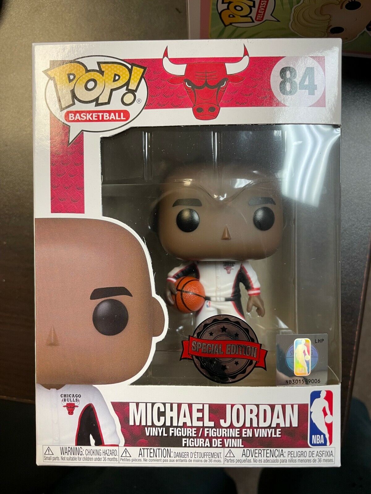FUNKO POP Michael Jordan 84 White Jersey Chicago Basketball Exclusive Bulls