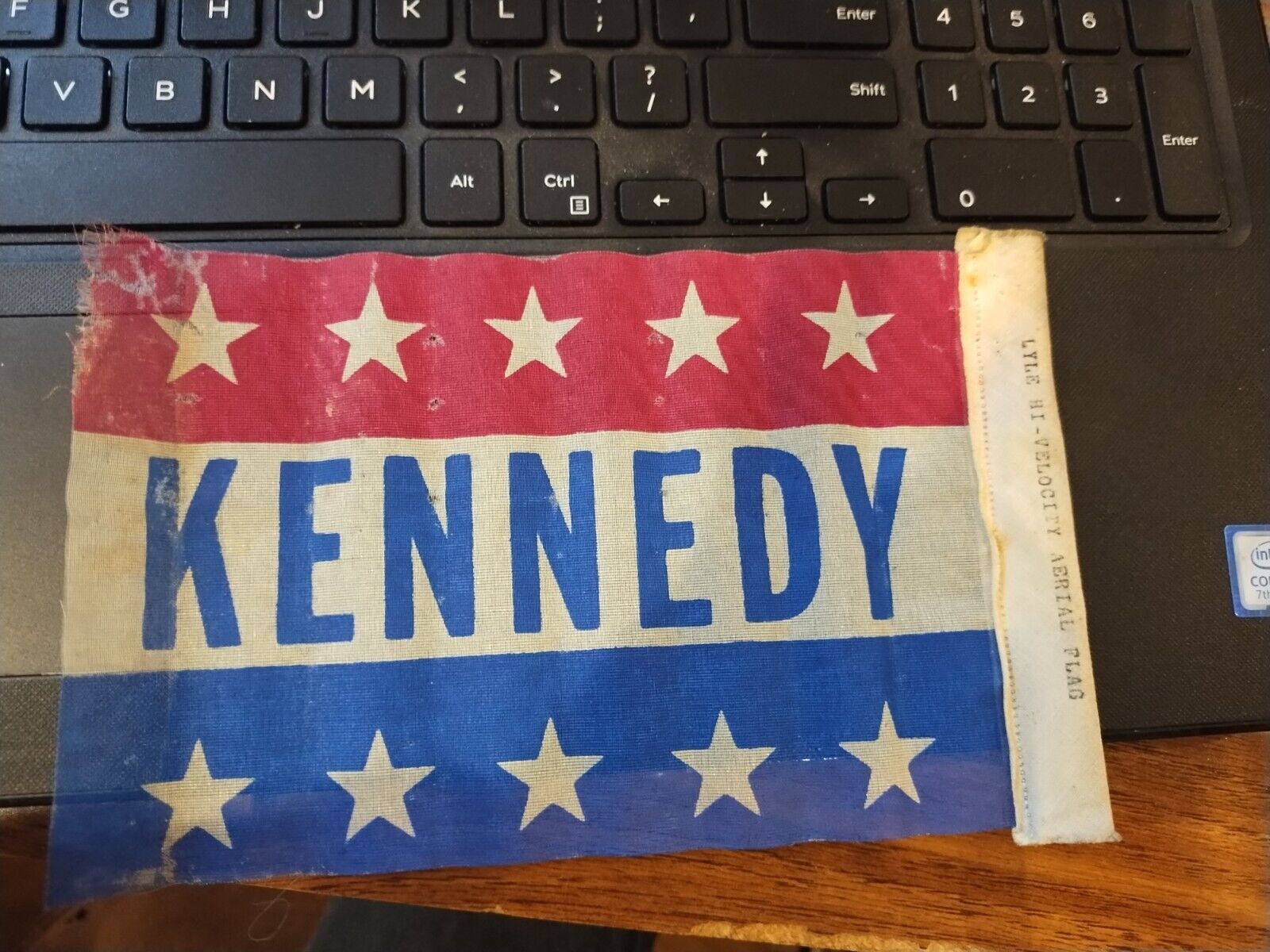 RARE Orignal John F Kennedy JFK 1960 Campaign Flag