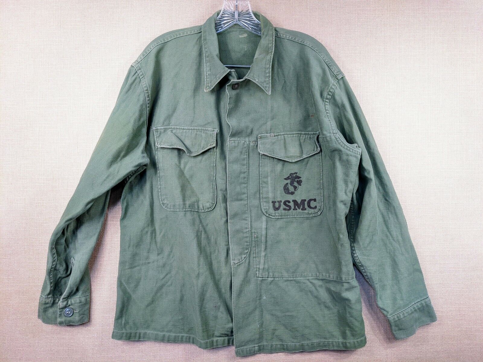 60s 70s Vintage USMC Uniform shirt  United States Marines