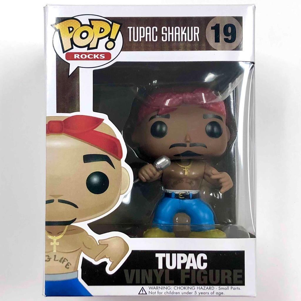 original 2012 Tupac Shakur 19 vaulted Funko Pop figure w/ Eyebrows + Protector