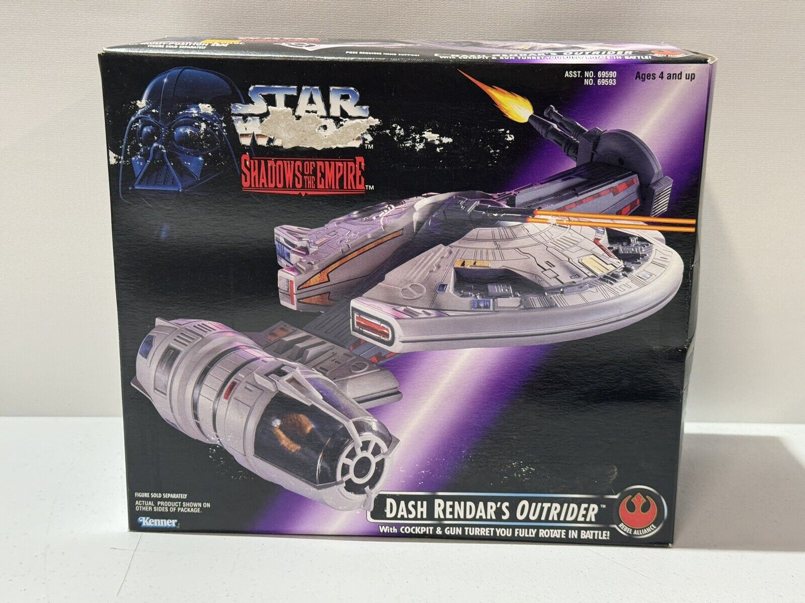 Vintage Star Wars Shadows of the Empire DASH RENDAR'S OUTRIDER 1996 New in Box