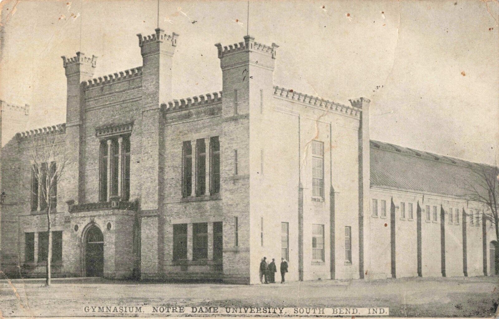 Gymnasium Notre Dame University South Bend Indiana IN 1910 Postcard