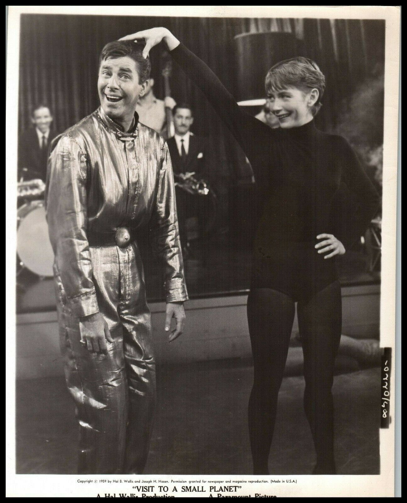 Jerry Lewis + Ellen Corby in Visit to a Small Planet (1959) PARAMOUNT PHOTO M 42