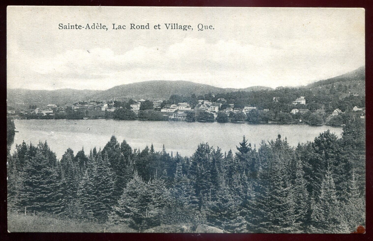 STE. ADELE Quebec Postcard 1910s Birds Eye View