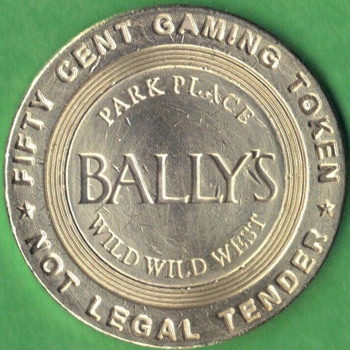 50 Cent Gaming Token from Bally's Park Place Casino in Atlantic City, New Jersey