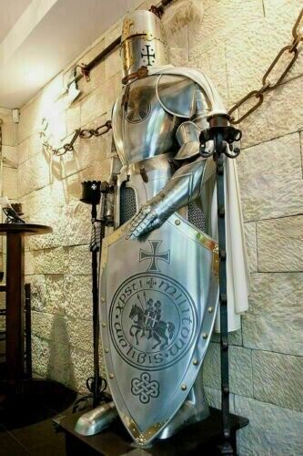 Medieval Knight Wearable Full Body Armour Style Suit Of Armor Crusader Combat