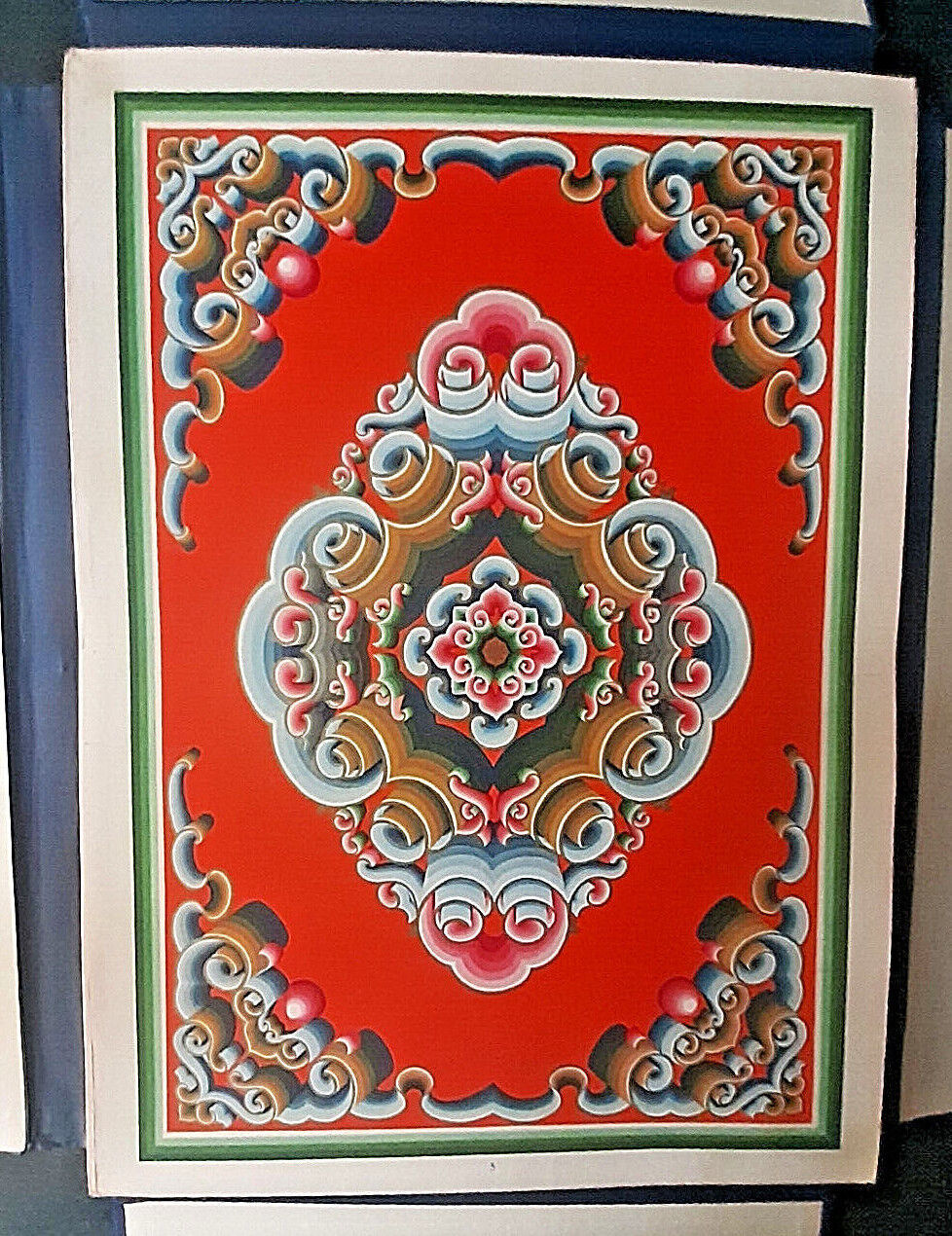 1969 Mongolian folk decorative ornament Giant Folder 92 table Russian Album Rare