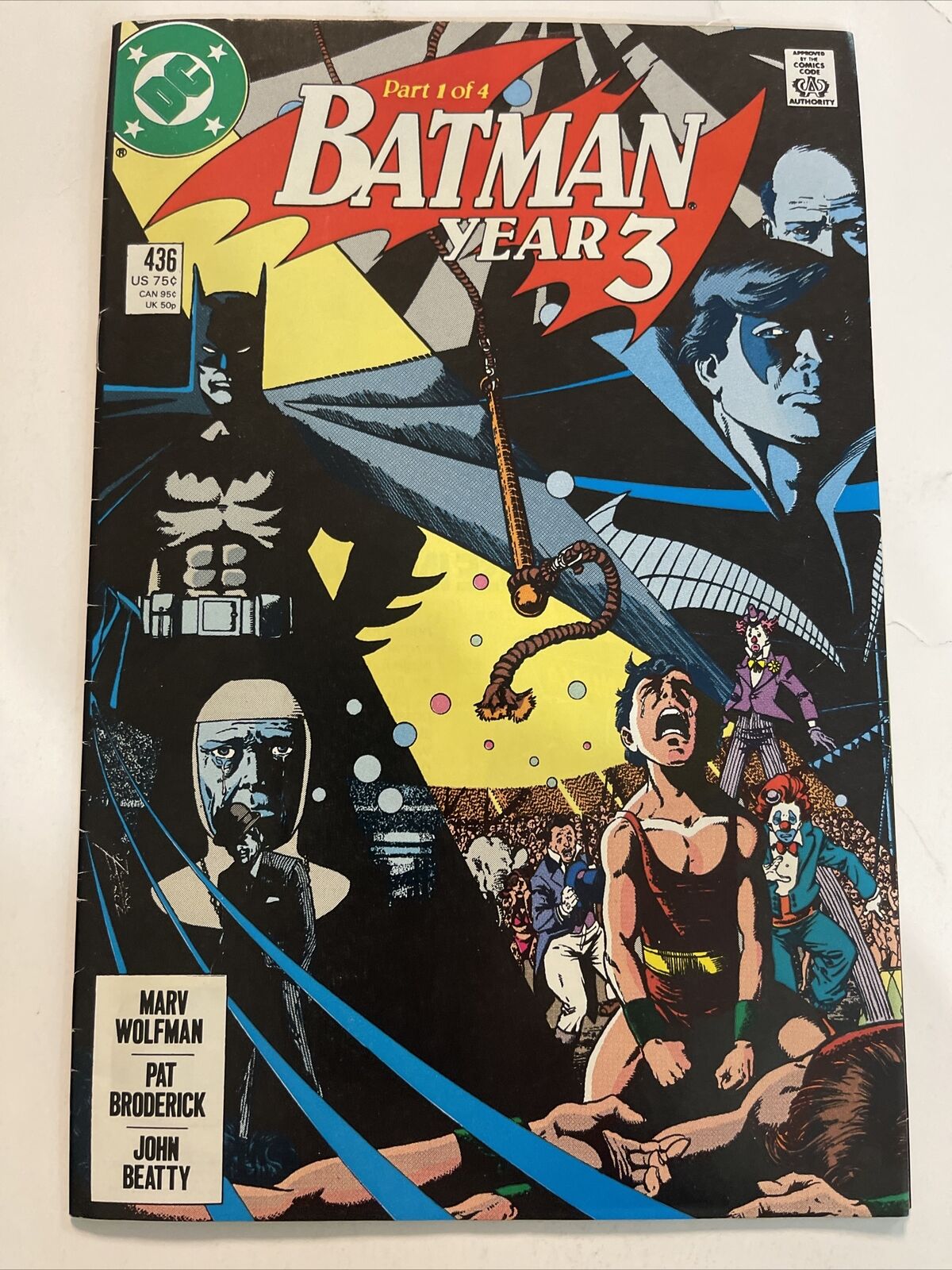 Batman #436 Dc Comics 1989 FN/VG 1st App Time Drake New Robin Hot Key