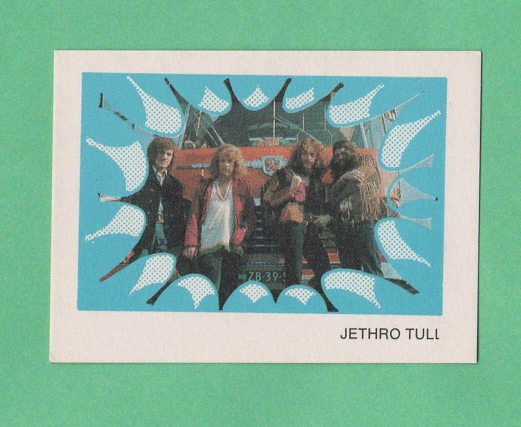 Jethro Tull  1972 Monty Gum Top Pop Music Stars Rare Nrmnt-mt+ RC?