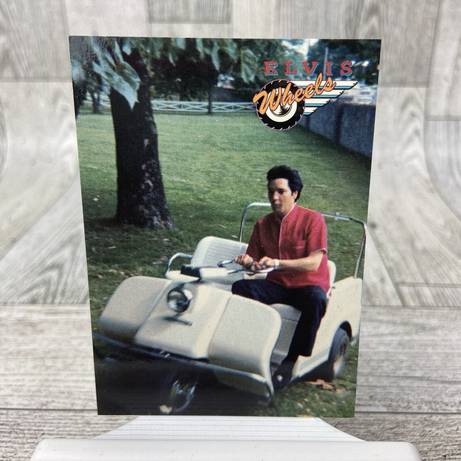 The Elvis Collection Wheels Driving Golf Cart Trading Card Rock & Roll 1992