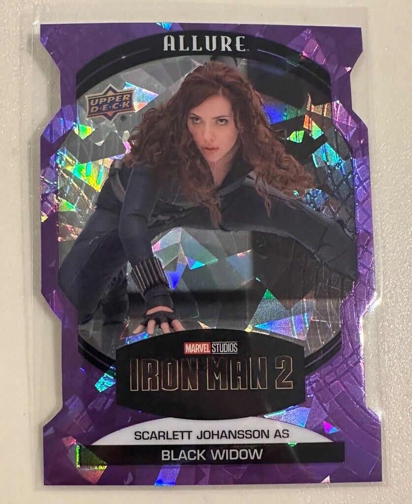 2022 UD Marvel Allure Scarlett Johansson As Black Widow Purple Rainbow /10 #4