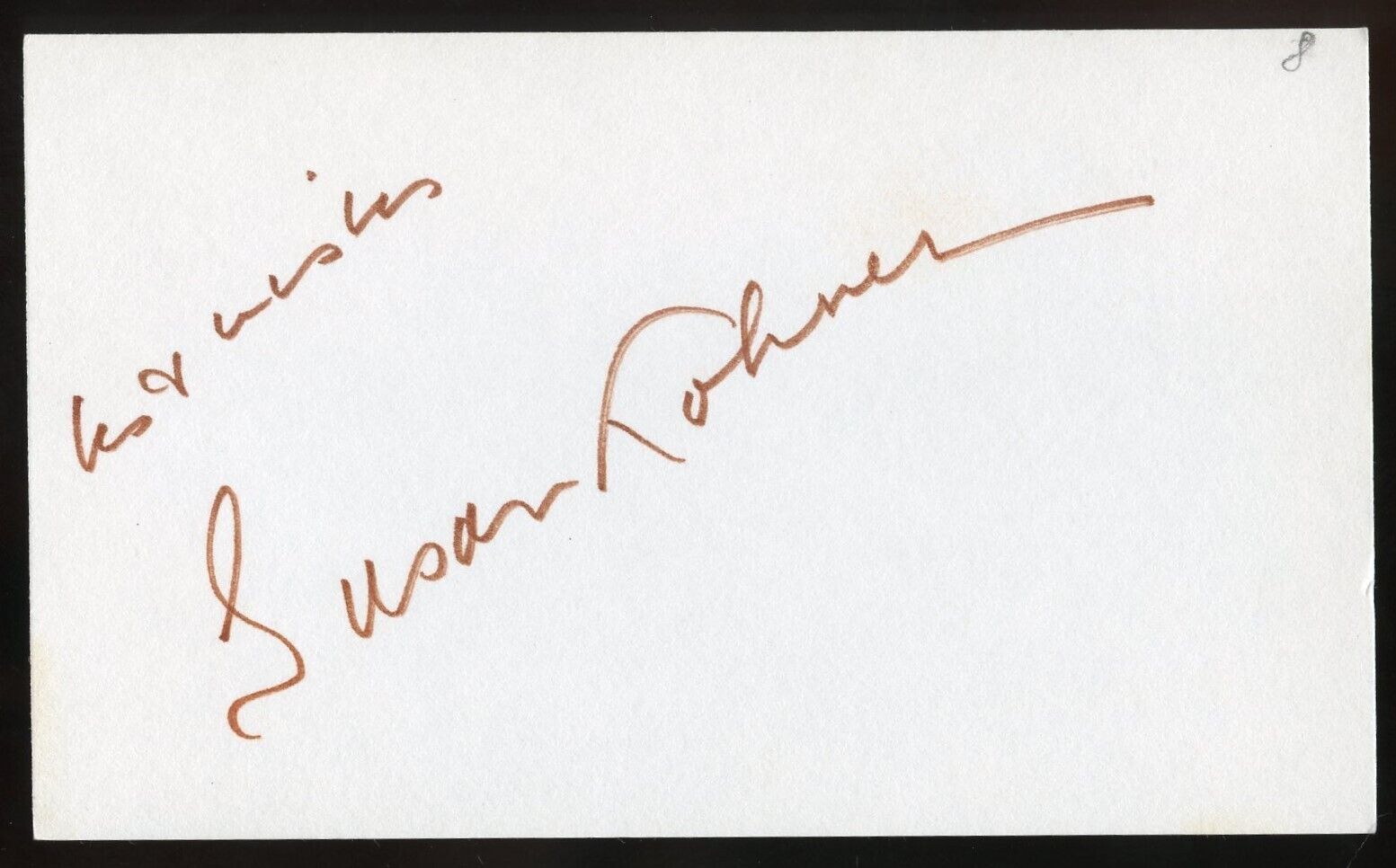 Susan Kohner signed autograph auto 3x5 Cut American Actress in Imitation of Life