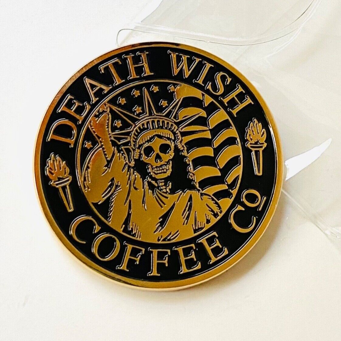 DEATH WISH COFFEE CO LADY LIBERTY Challenge COIN Statue of Liberty theme DWCC