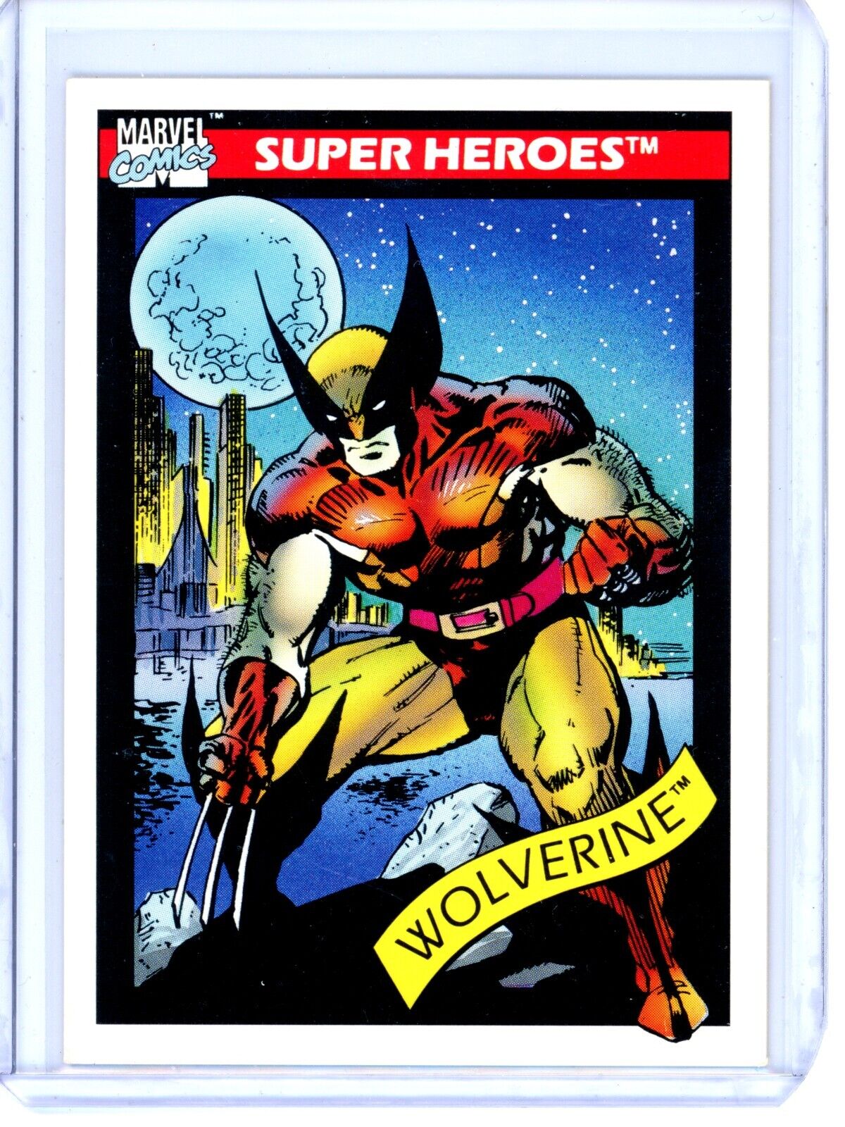 1990 Impel Marvel Comics Grail Super Heroes Series 1 Card - Key Wolverine #10
