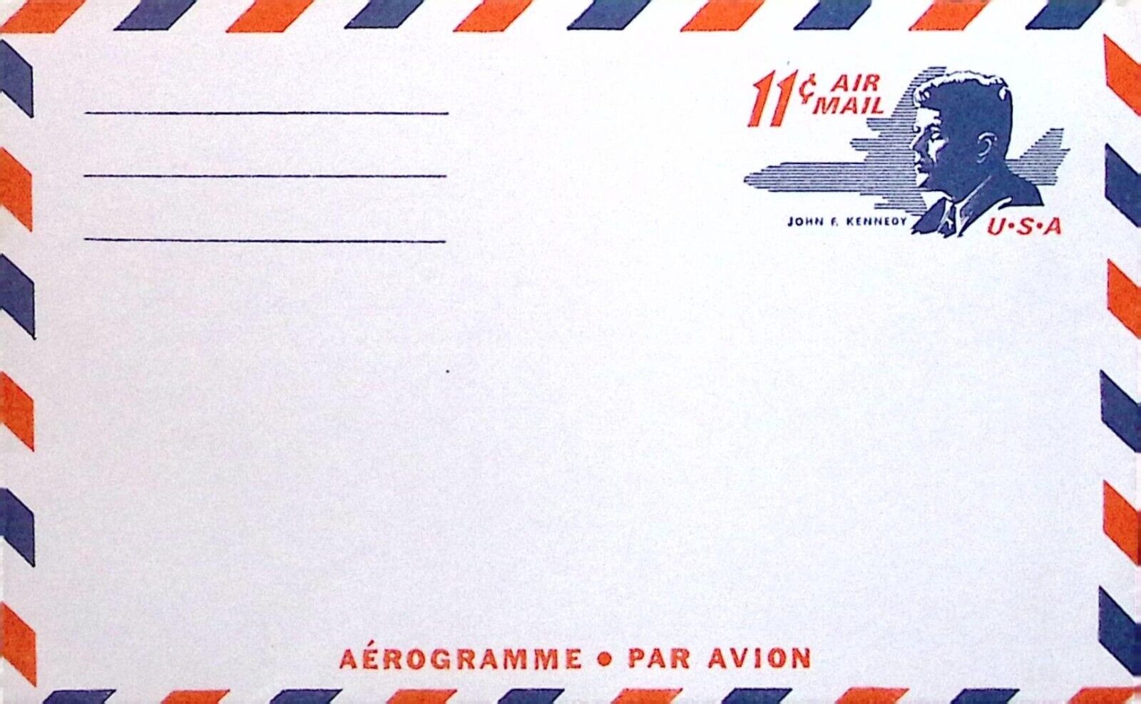 JFK John F Kennedy 11 Cent Envelope Air Mail