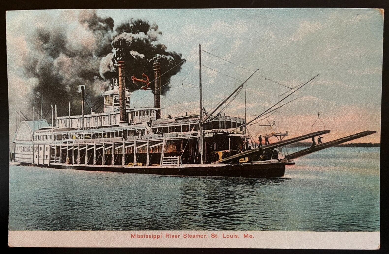 Vintage Postcard 1907-1915 Mississippi Steamer, St. Louis, Missouri (MO)