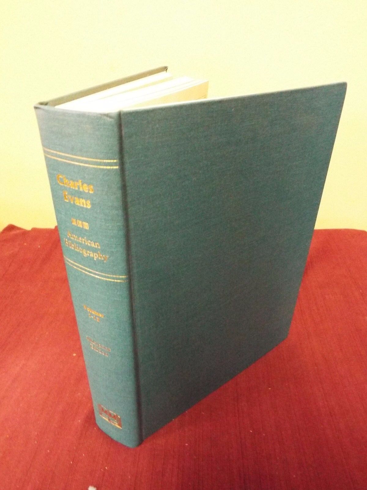 Charles Evans - American Bibliography Volumes 1-13 Miniprint Edition