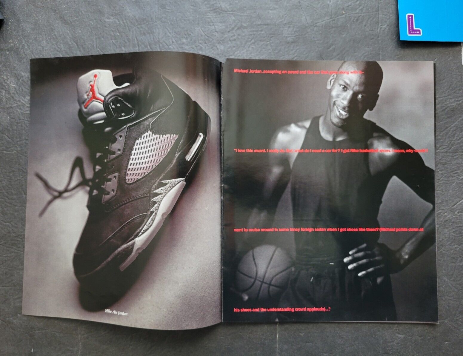 Michael Jordan Bo Jackson Nike Promo 12 Page Print Ad Magazine Insert 1990