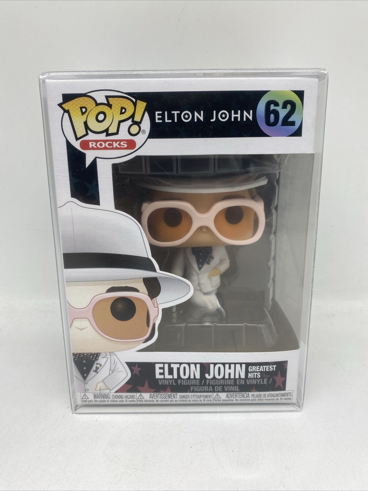 Funko Pop Rocks: Elton John Greatest Hits #62 DAMAGED BOX