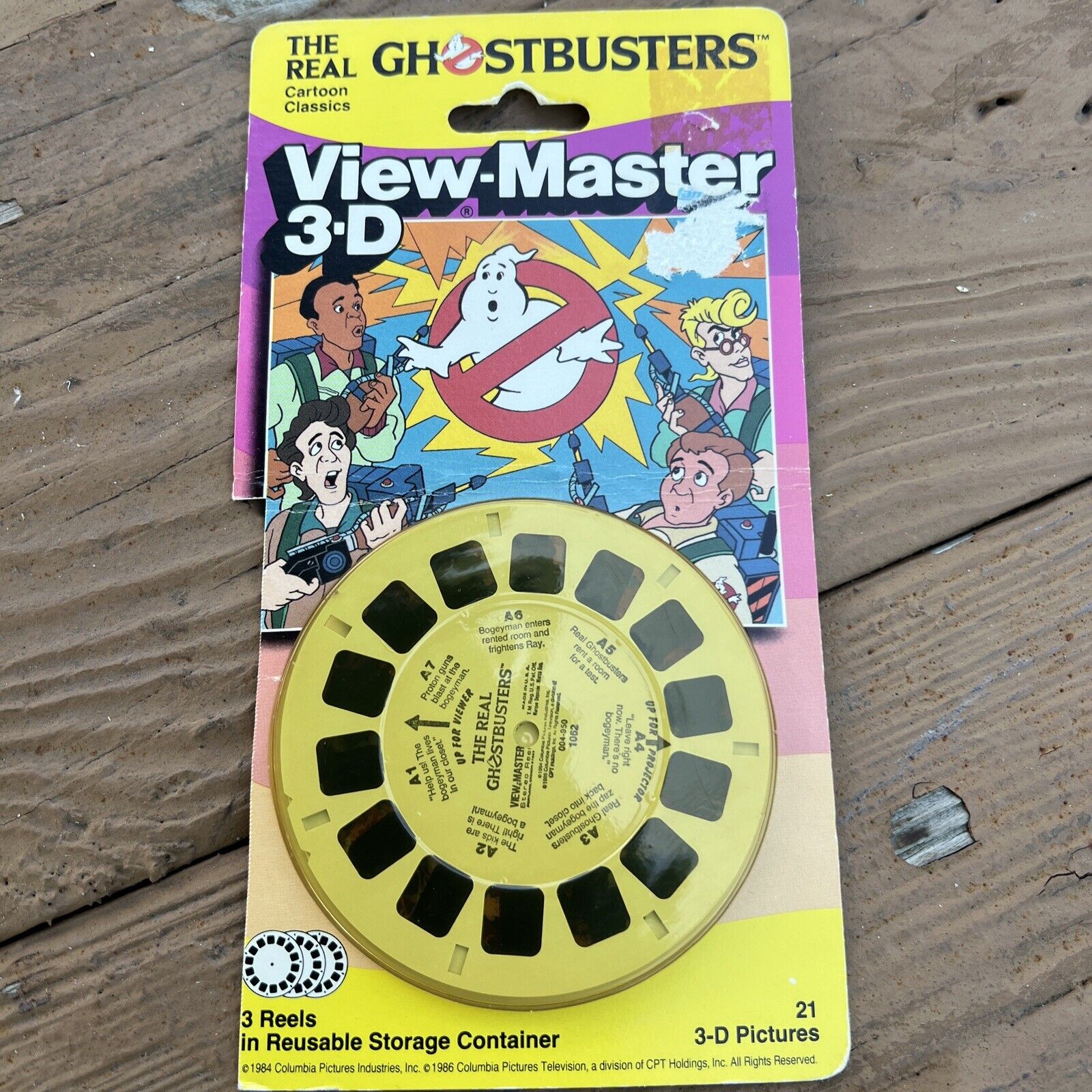THE REAL GHOSTBUSTERS 3d View-Master 3 Reel Packet