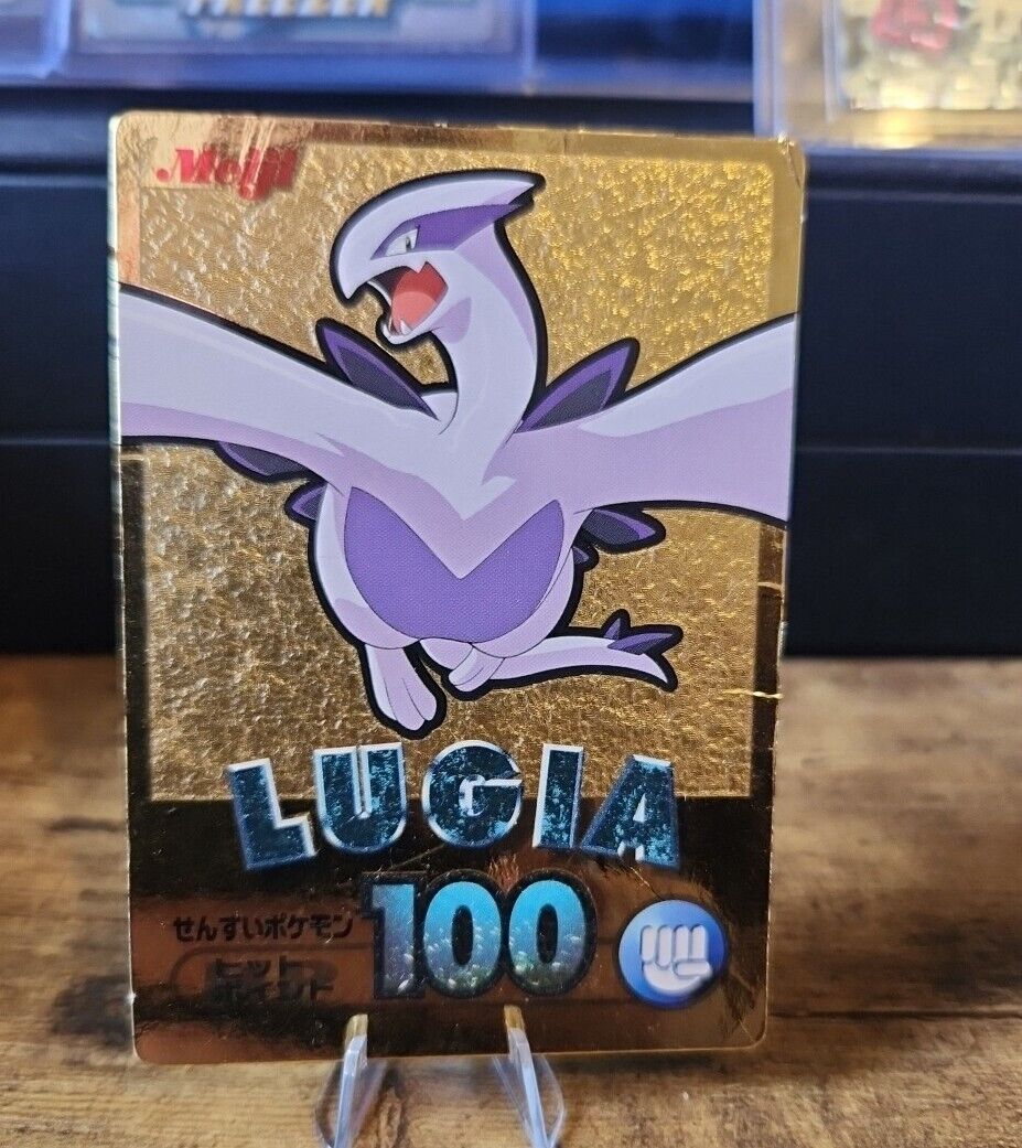 2001 Pokemon Japanese Meiji Gold FOIL Nintendo PROMO Lugia Card #100 