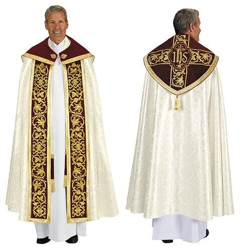 Verona Humeral Veil and Matching Cope with Clasp Vestment Sets for Church Attire