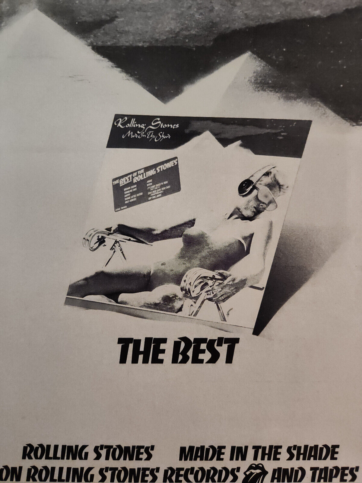 Vintage Ad Advertisement The Best ROLLING STONES album Made in the Shade
