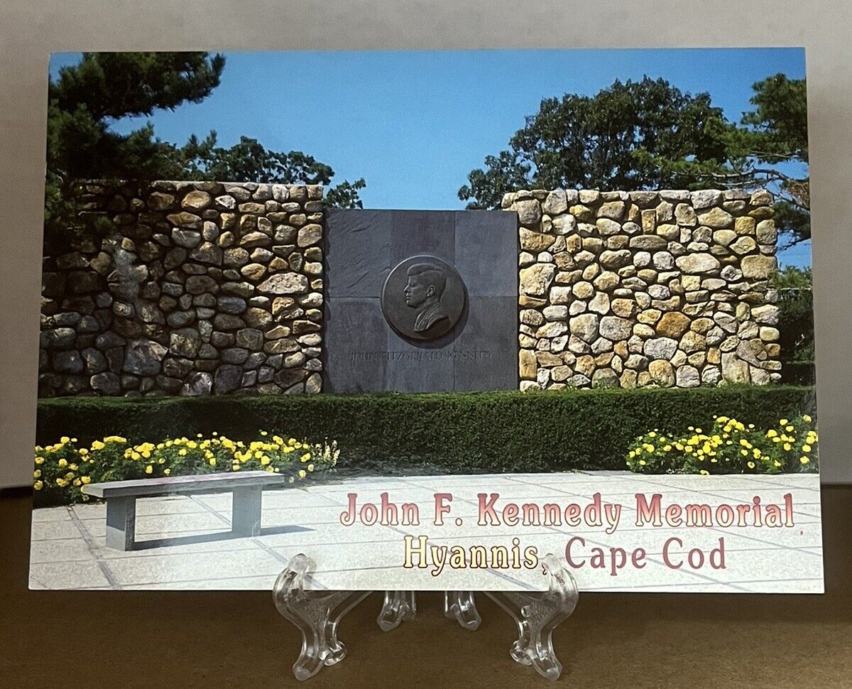 Postcard John F Kennedy Memorial Hyannis, Cape Code Massachusetts