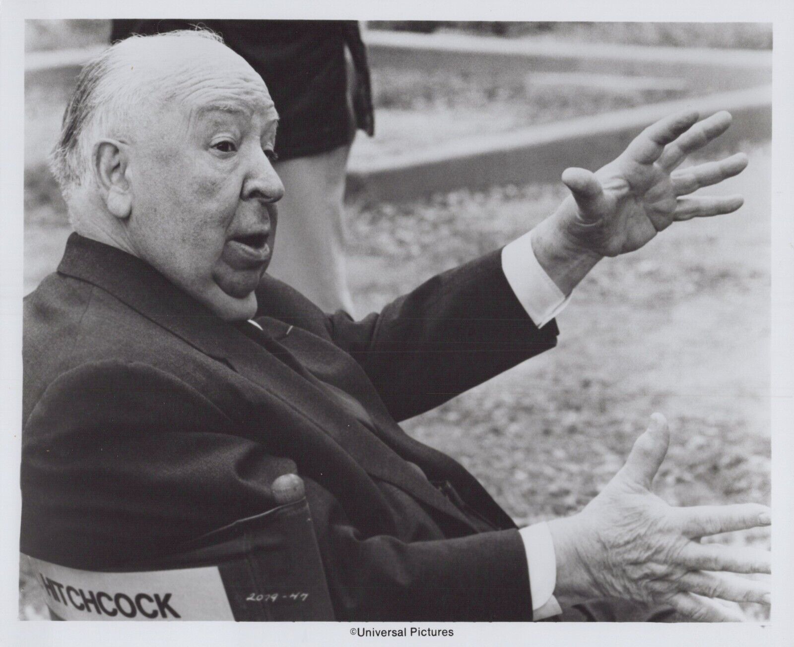 Director Alfred Hitchcock in Family Plot (1976) ❤ Handsome Original Photo K 367