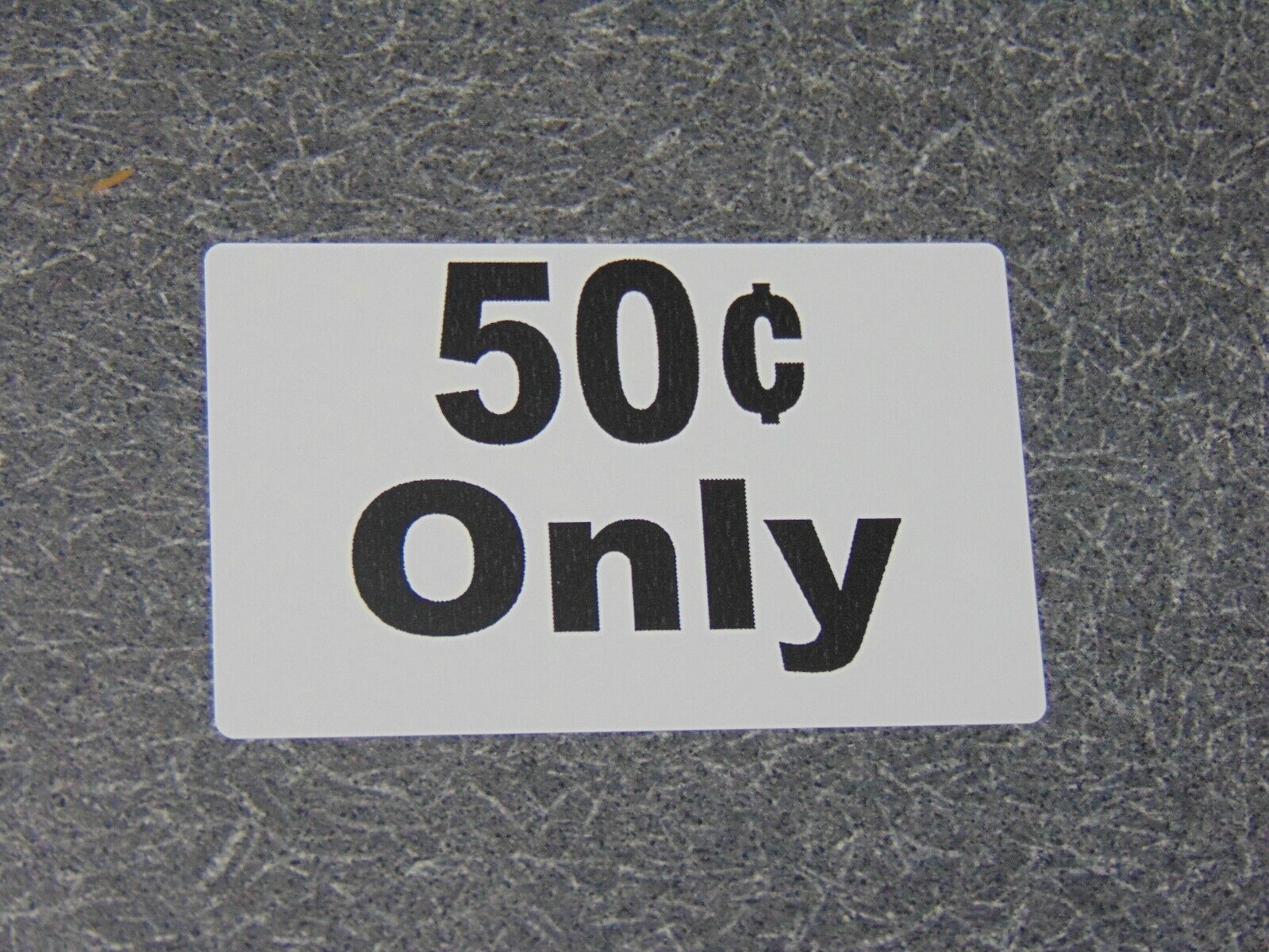  1 New 50 Cent Decal Sticker. Arcade Game, Skee Ball, Gambling, Vending and Etc.