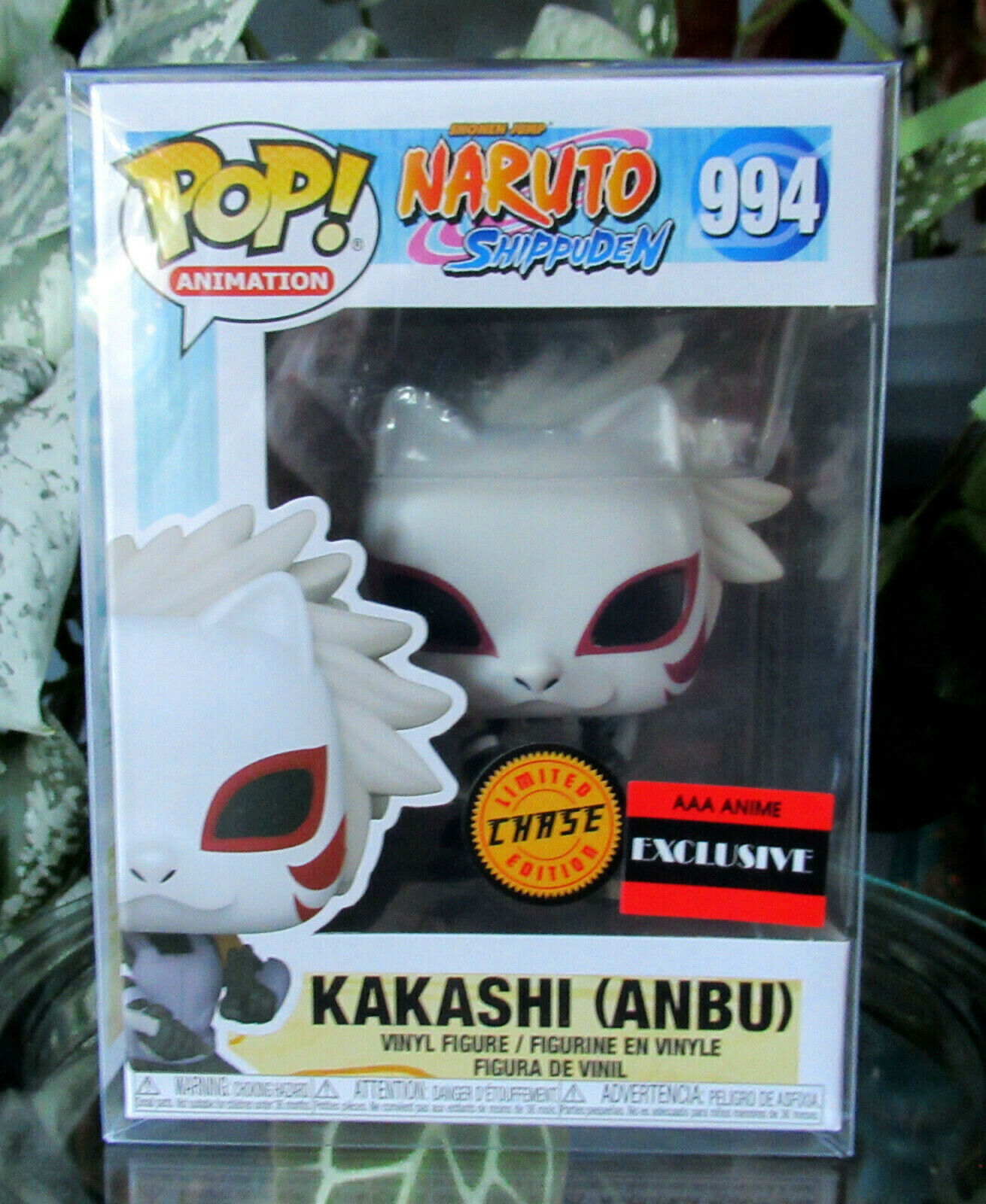 Chase AAA Exclusive Naruto Funko POP #994 *Mint with Protector* Kakashi Anbu