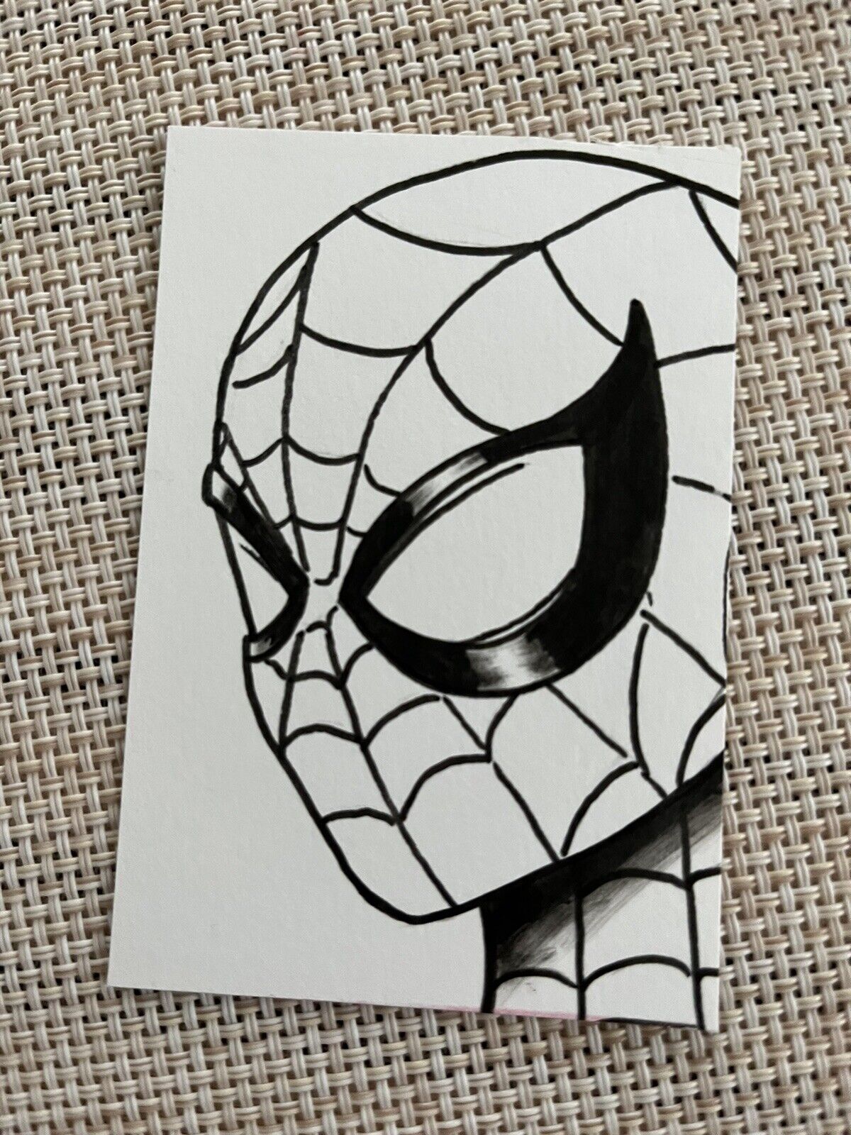 Spider-Man sketch card by artist matt buttich