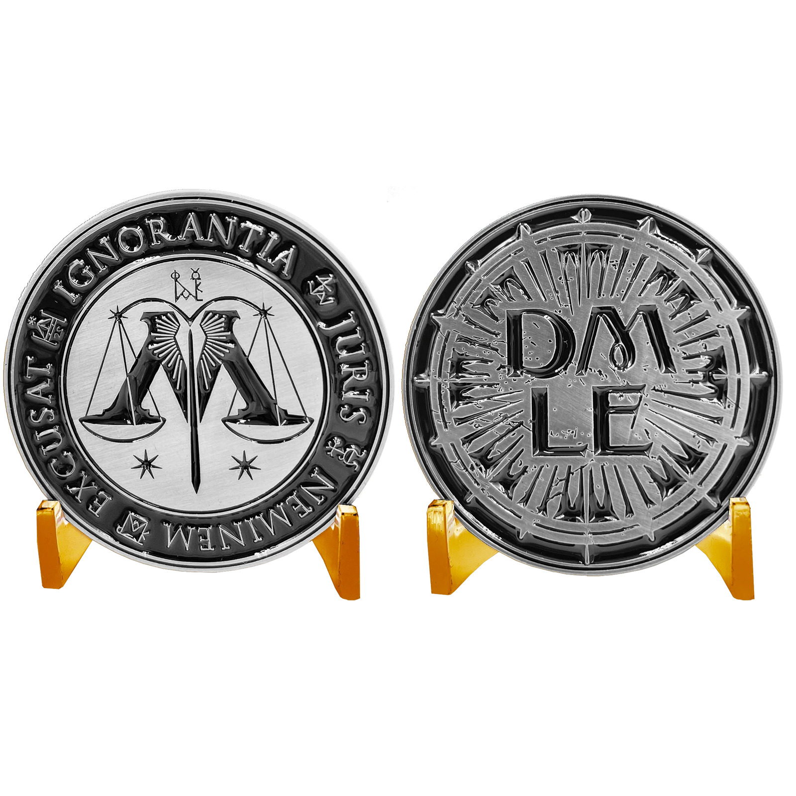 EL5-022 Department of Magical Law Enforcement DMLE Challenge Coin Antique Nickel