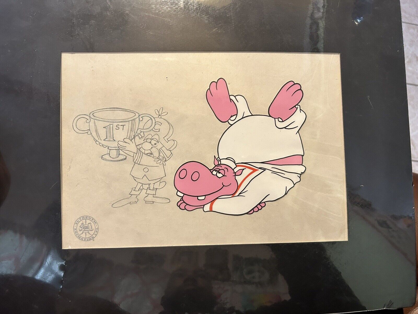 Captain Crunch Punch Crunch Cereal Commercial Cel Harry S. Hippo, 1970\'s RARE