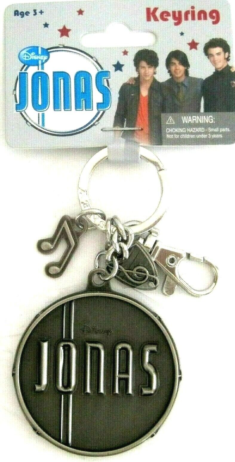 Disney Jonas Brothers Pewter Keyring with Mirror and Charms New in Package