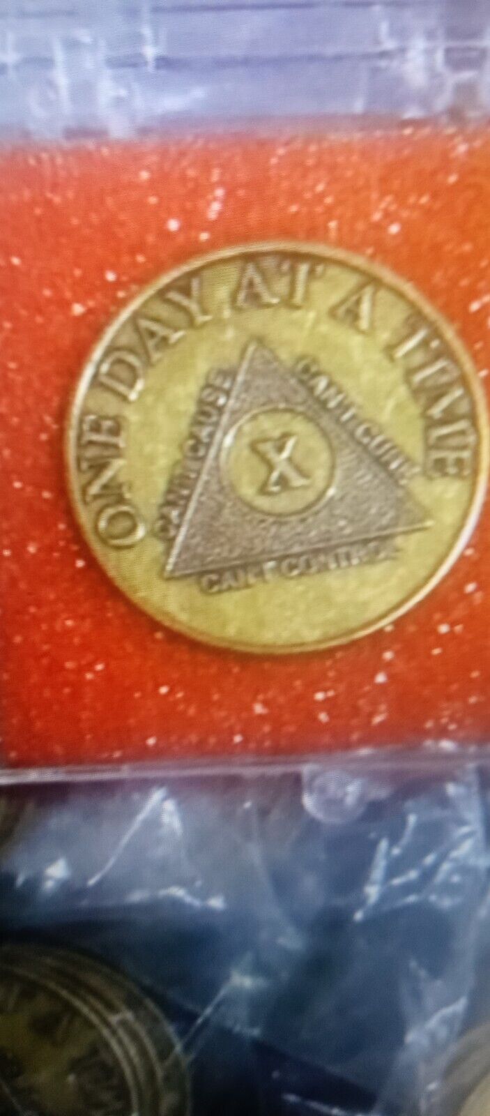  Al-Anon AA 24 Year Bronze Medallion Coin Serenity Recovery GA OA Token Chip ALB