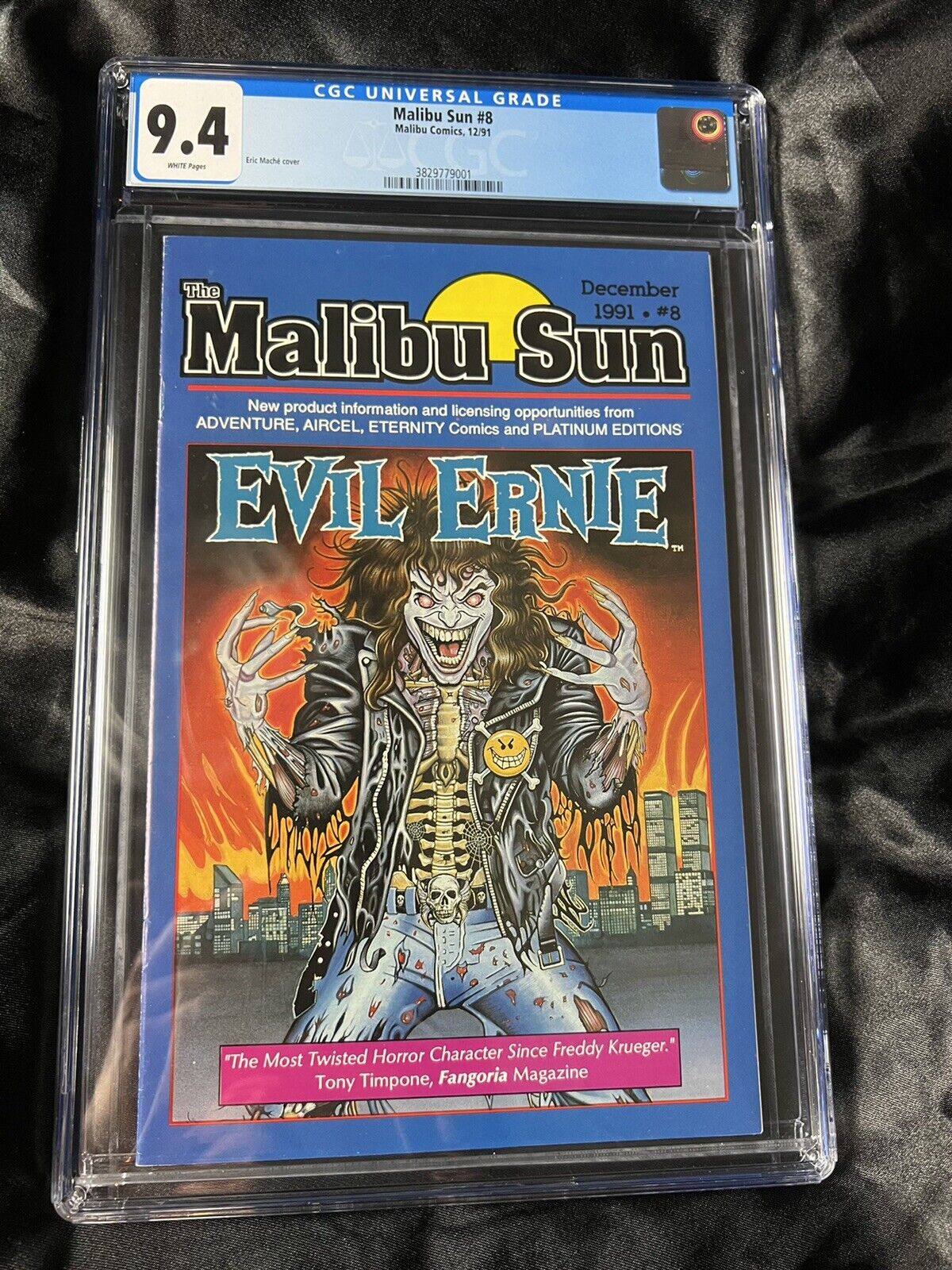 Malibu Sun 8- CGC 9.4 1st Evil Ernie -Only 14 Exist And Only 3 On Census