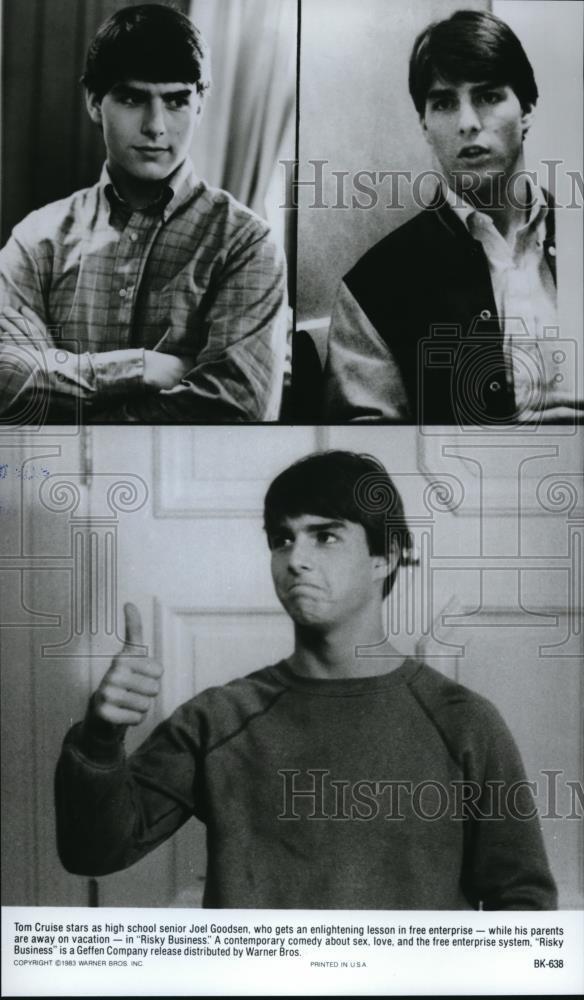 1985 Press Photo Tom Cruise stars as Joel Goodsen in Risky Business - cvp42440