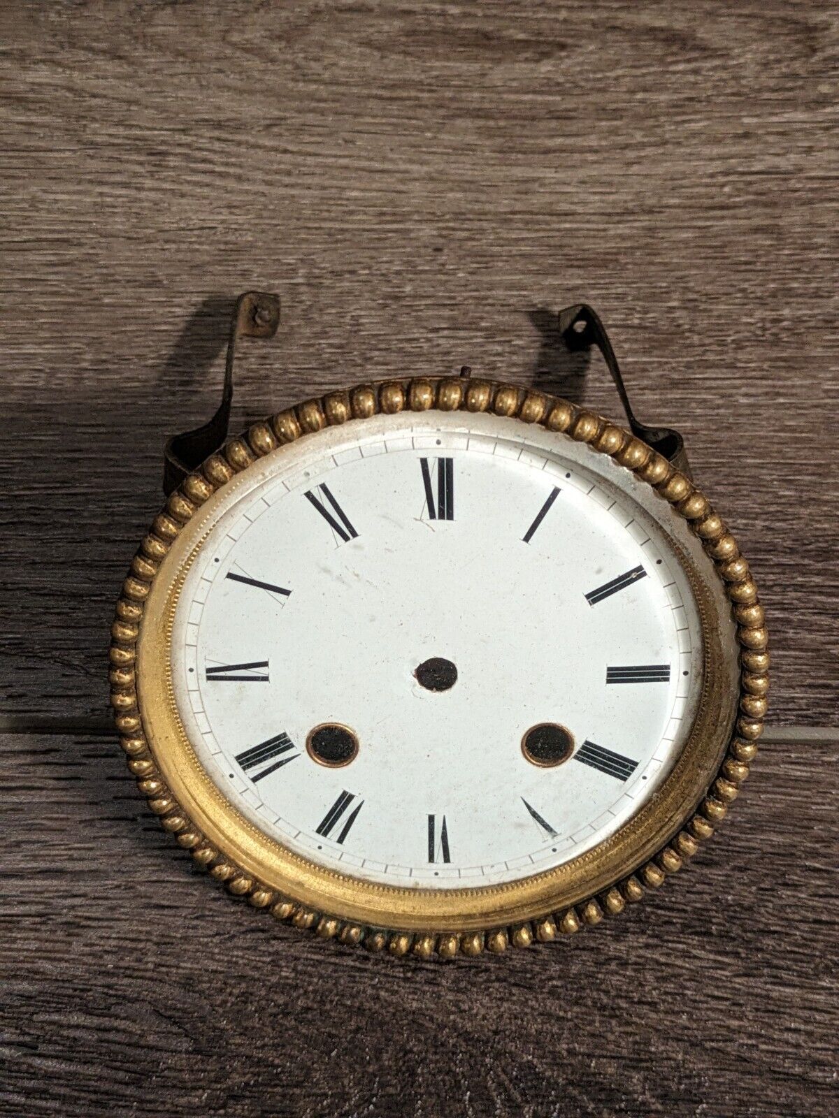 Gorgeous old antique clock face dial, likely mid to late 1800s and likely French