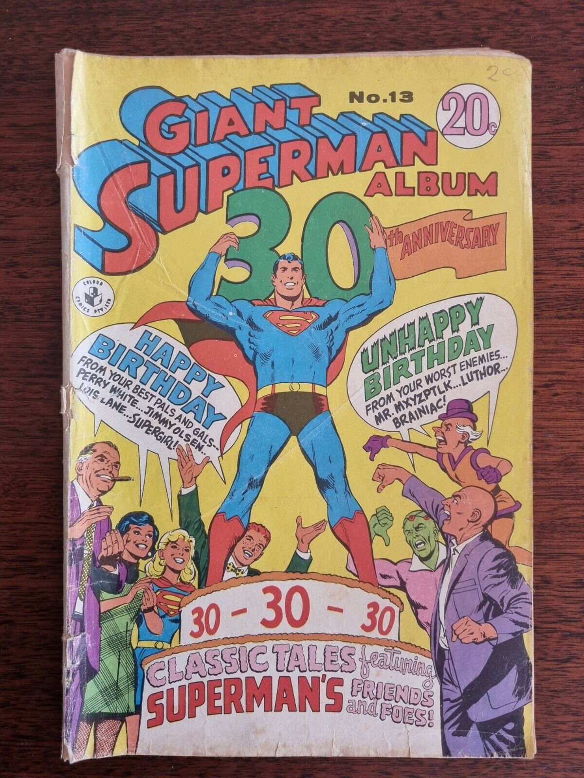 1969 GIANT SUPERMAN ALBUM #13 30th ANNIVERSARY 20c (AUSTRALIAN ISSUE)