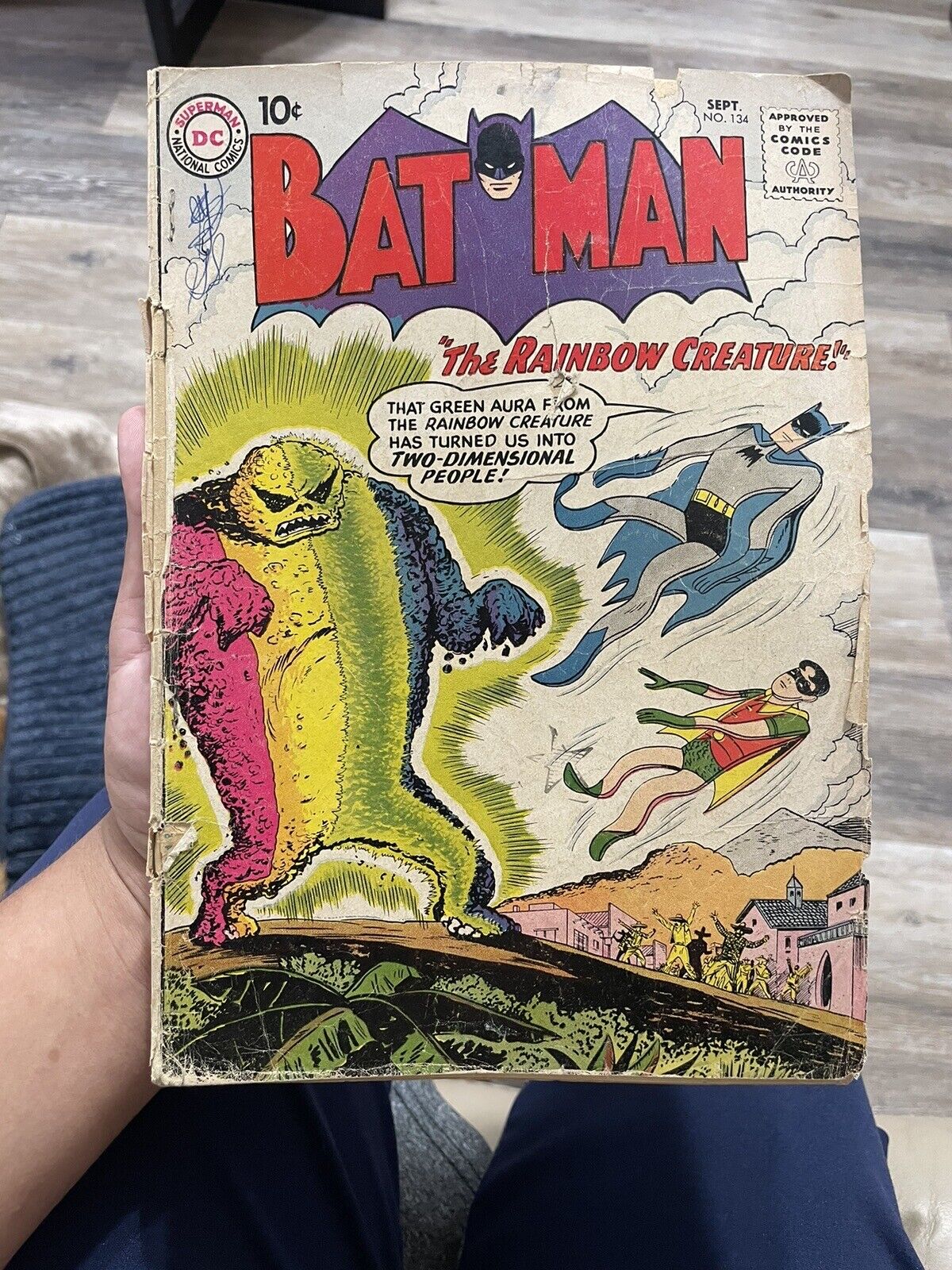 Batman #134 FN- 1960 DC Comics The Rainbow Creature