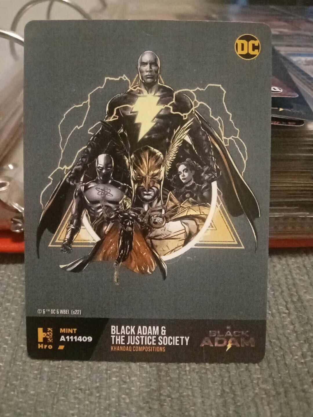 2022 DC Chapter 2 Physical Card Black Adam & Justice Society Kahndaq A111409